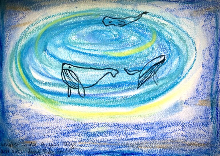 Whales in the Ocean Sky